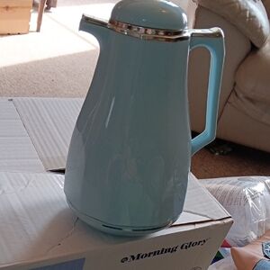 Blue Coffee & Tea Pitcher with Modern Design